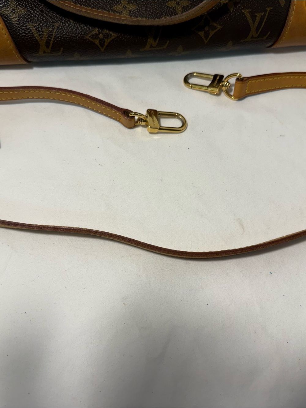 Vintage Louis Vuitton Estrela Monogram Canvas Tote in Brown with Tan Vachetta - Picture 13 of 14